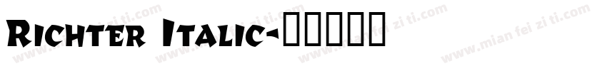 Richter Italic字体转换